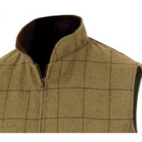 Alan Paine Rutland Mens Tweed Shooting Waistcoat - Lichen-163