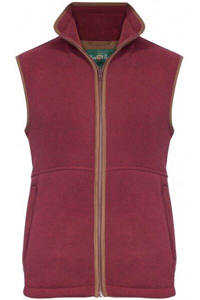 Alan Paine Aylsham Childrens Fleece Waistcoat - Red
