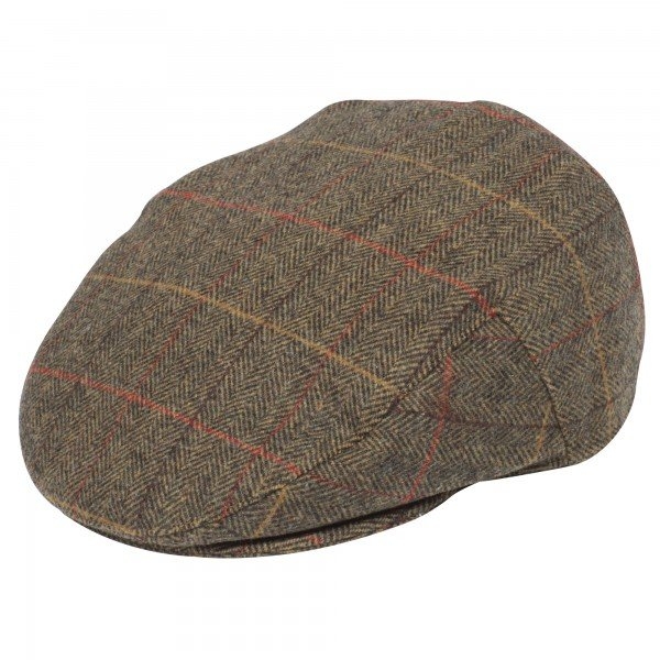 Alan Paine Compton Mens Tweed Flat Cap - Pete