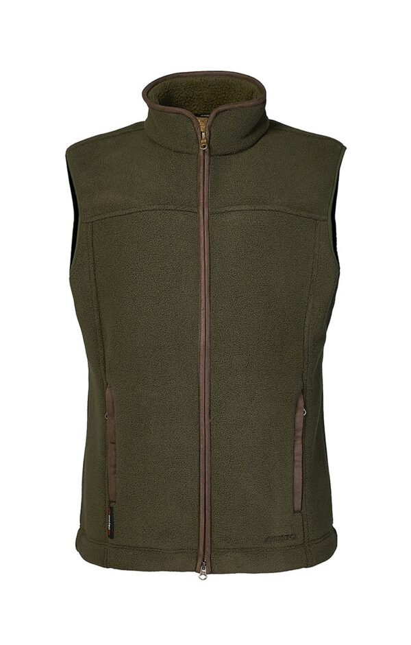 Alan Paine Aylsham Mens Fleece waistcoat Green