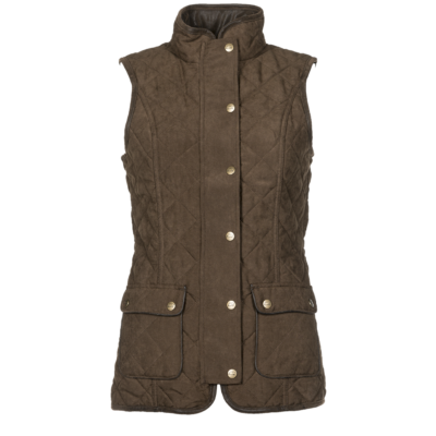 Baleno Ladies Scarlet Quilted Bodywarmer - Chocolate