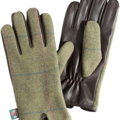 Alan Paine Compton Ladies Tweed Gloves - Juniper