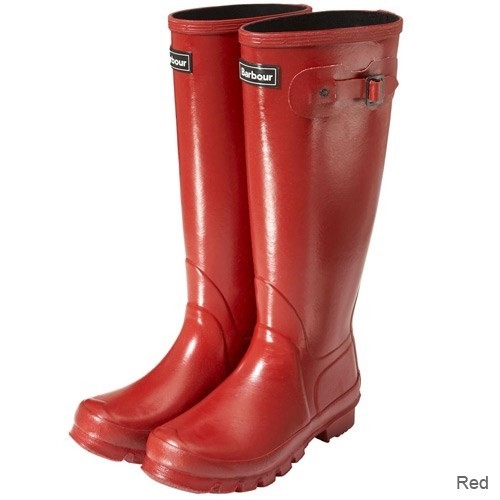 Barbour boots kids red top