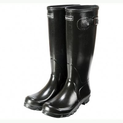 Ladies High gloss Wellington Boots Black