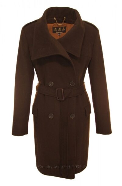 Barbour Ladies Madge Coat - Chocolate