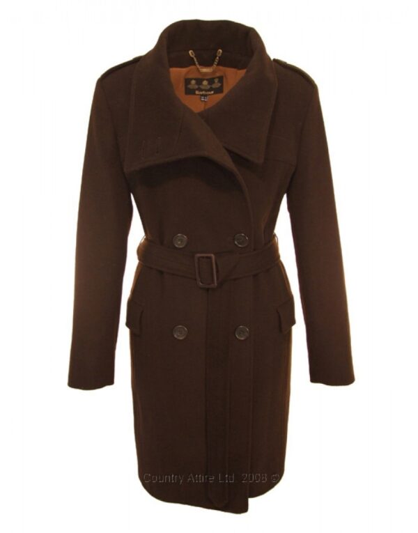 Barbour Ladies Madge Coat - Chocolate