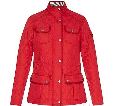 spek Spin Net zo Barbour Red Ladies Buryhead Quilted Jacket