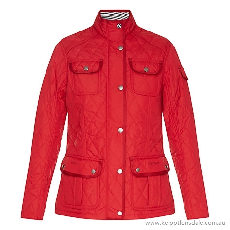 barbour red coat