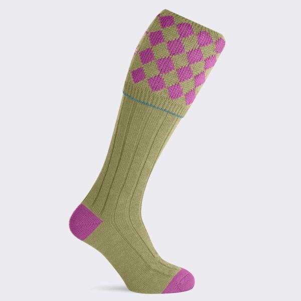 Pennine Kendal Ladies Shooting Sock - Fuchsia