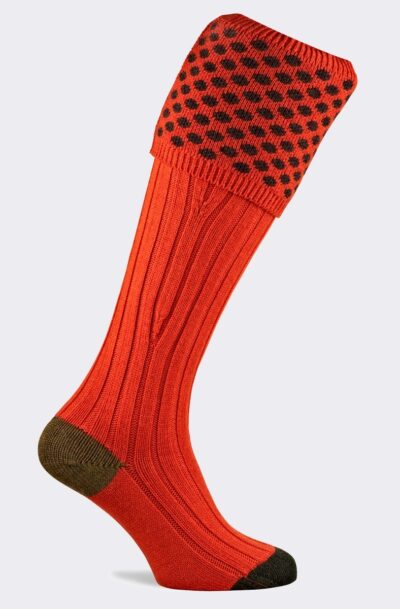 Pennine Viceroy Shooting Sock - Orange