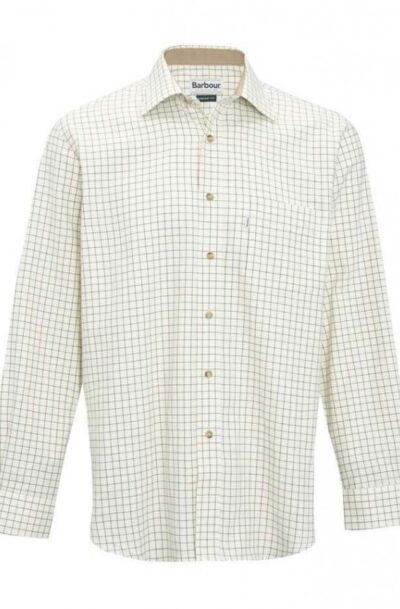 Barbour Field Tattersall Shirt Green/Brown