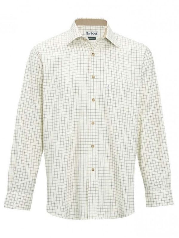 Barbour Field Tattersall Shirt Green/Brown